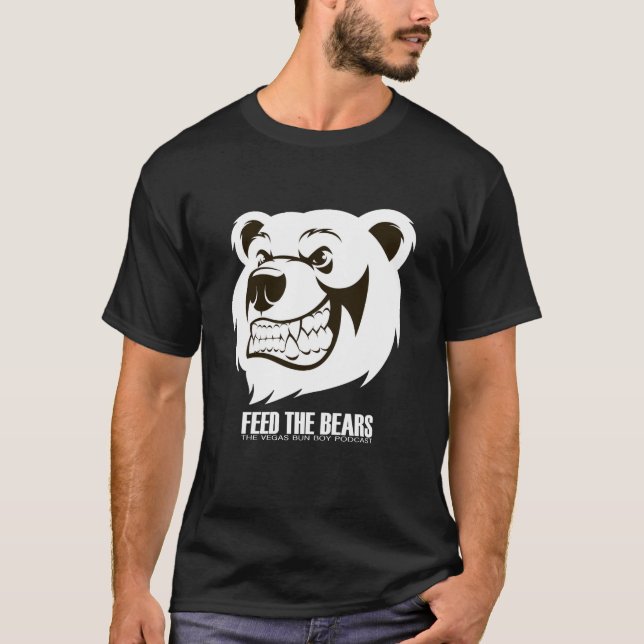 Feed the Bears T-Shirt (DARK COLOURS) (Front)