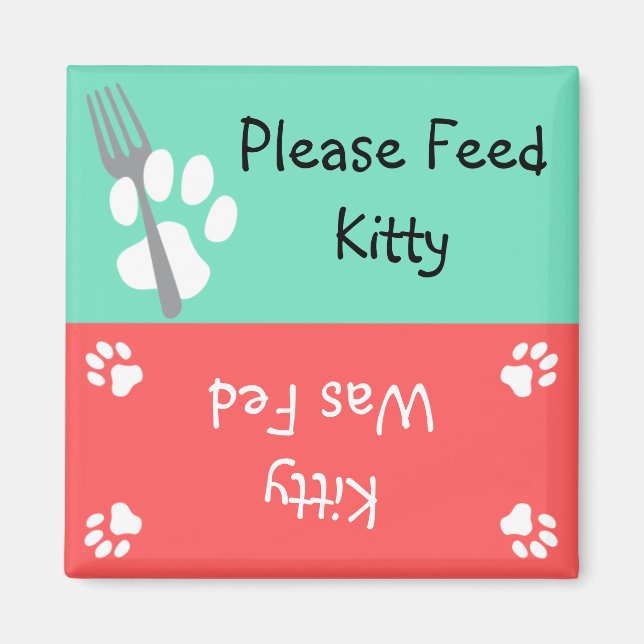 Feed the Cat Magnet (Front)