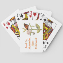 Feed the Monarchs, Plant Milkweed Playing Cards