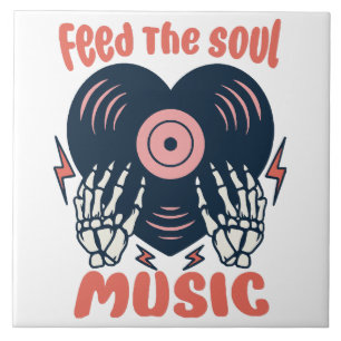 feed the soul music ceramic tile