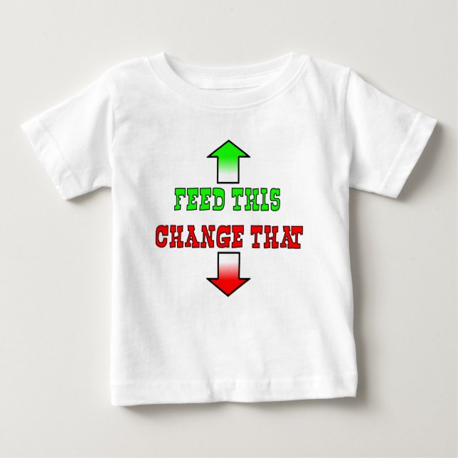 Feed This Funny Baby T-Shirt Humour (Front)