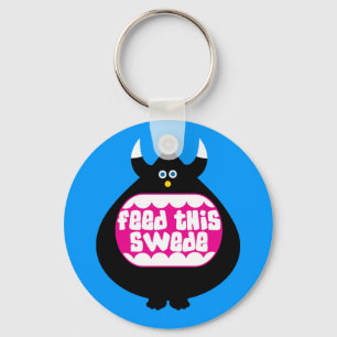 Feed this Swede funny gifts Key Ring