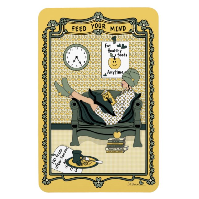 Feed Your Mind_C_4x6 Refrigerator Magnet (Vertical)