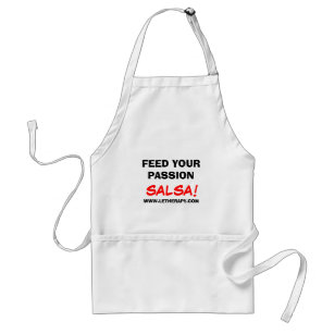 FEED YOUR PASSION, SALSA!, WWW.LETHERAPY.COM STANDARD APRON