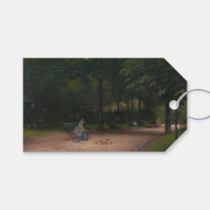 Feeding Birds in the Park (by Paul Peel) Gift Tags