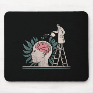 Feeding Brain Mental Health Awareness Prevent Suic Mouse Pad