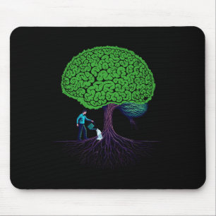 Feeding Brain Mental Health Awareness Prevent Suic Mouse Pad