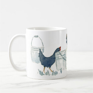 Feeding Chickens Coffee Mug