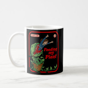Feeding My Plant Occult Horror Goth Childgame Coffee Mug