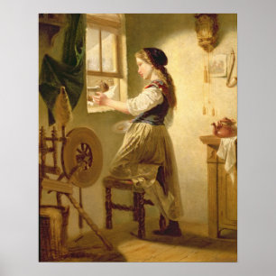 Feeding the Birds in Winter Poster