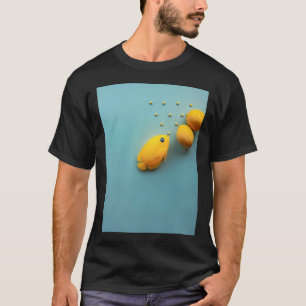 Feeding three yellow angel fish T-Shirt