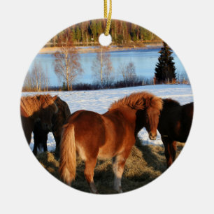 Feeding Time Ceramic Tree Decoration