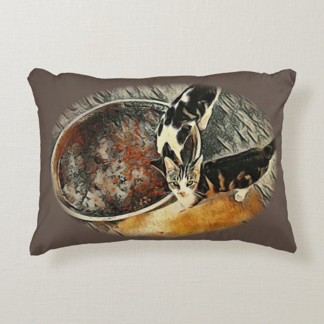 Feeding Time! Decorative Cushion (Front)