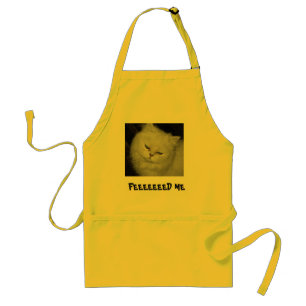 FEEEEEEED ME funny cat apron