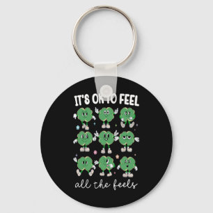 Feel All The Feels School Mental Counsellor St Pat Key Ring