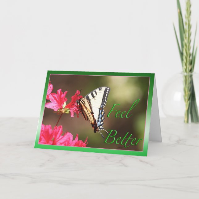 Feel Better Butterfly Card (Front)