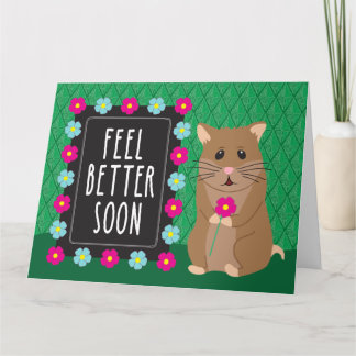 Feel Better Soon - Hamster Card