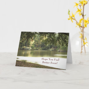 Feel Better Soon Nature Lakeside Photography Card