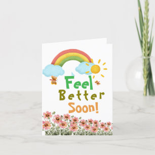 Feel better soon thank you card