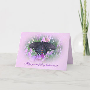 Feel Better Spicebush Swallowtail Butterfly Card