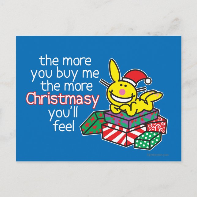 Feel Christmasy Holiday Postcard (Front)