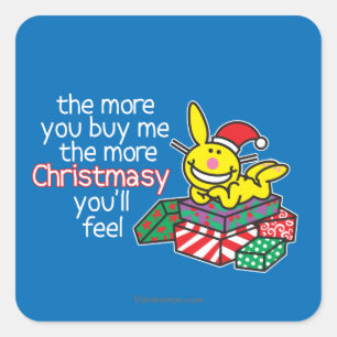 Feel Christmasy Square Sticker