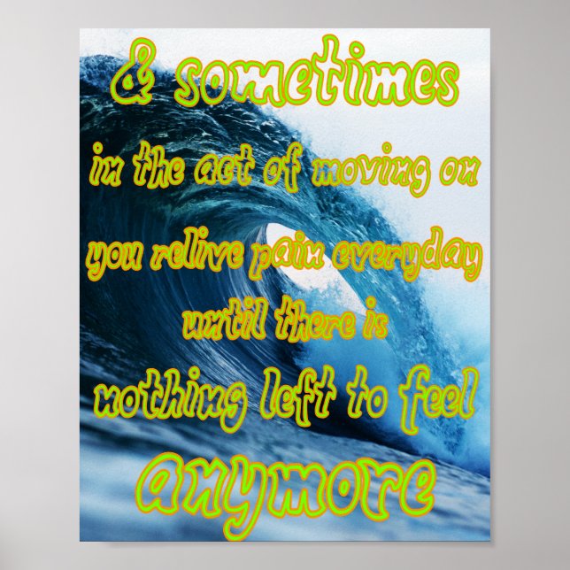 feel it but don’t let it consume you poster (Front)