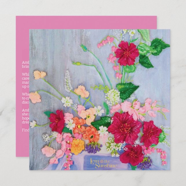 "Feel Kinda Free" Thank-you card (Front/Back)