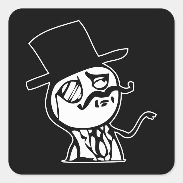 Feel Like a Sir Internet meme comic Square Sticker (Front)