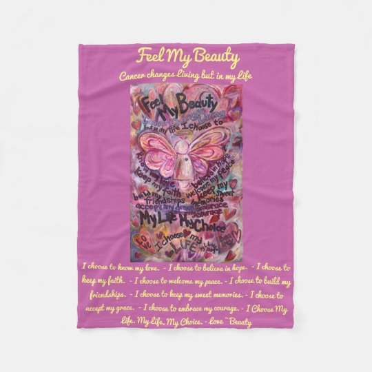 Feel My Beauty Cancer Angel Chemo Fleece Blanket