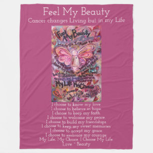Feel My Beauty Cancer Angel Chemo Fleece Blanket