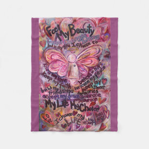 Feel My Beauty Cancer Angel Chemo Fleece Blankets