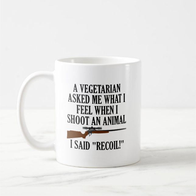 Feel Recoil Funny Hunting Mug (Left)