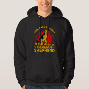Feel safe at Night sleep with a German Shepherd Hoodie
