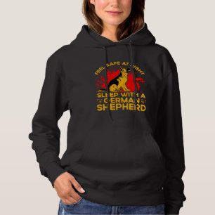 Feel safe at Night sleep with a German Shepherd Hoodie