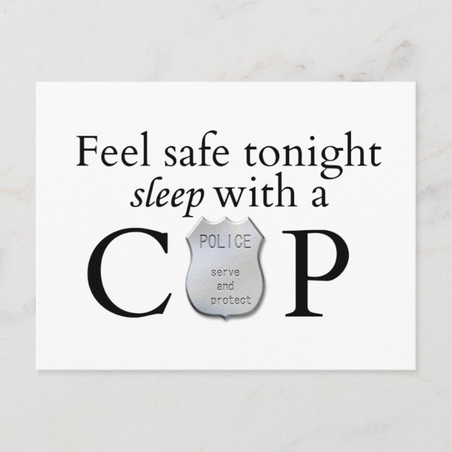 Feel safe tonight! postcard (Front)