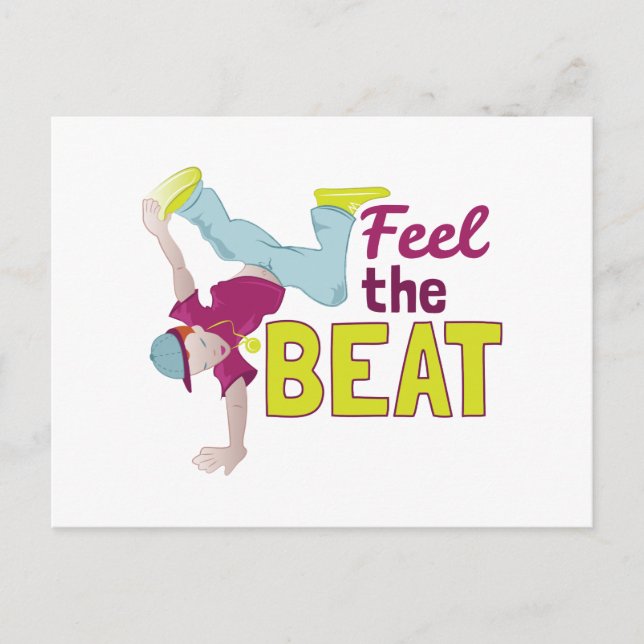 Feel The Beat Postcard (Front)