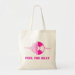 Feel the beat tote bag