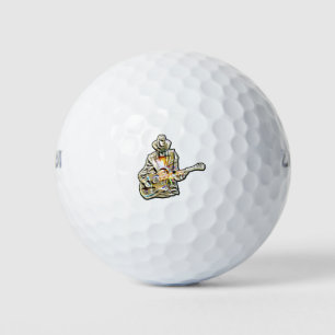 Feel the Blues – Artistic Guitar Design Golf Balls