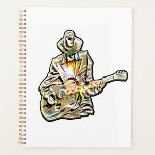 Feel the Blues – Artistic Guitar Design Planner