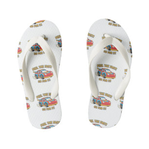"Feel The Fast" Junior Racer Edition Kid's Thongs