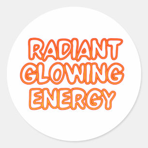 Feel the Glow Classic Round Sticker
