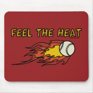 FEEL THE HEAT - SPORTY SLANG - Baseball Mousepad