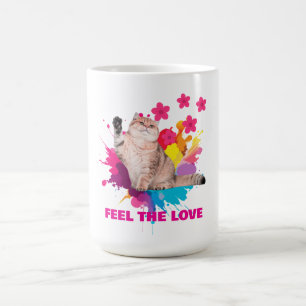 Feel the Love Beautiful Design Coffee Mug