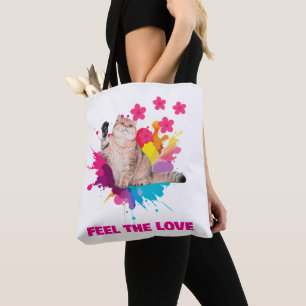 FEEL THE LOVE TRENDY DESIGN TOTE BAG