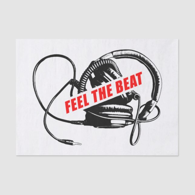 Feel the Music: Concept Graphic Print Tissue Paper (Front)
