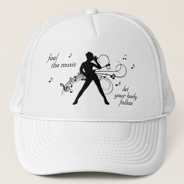 Feel the Music Trucker Hat (Front)