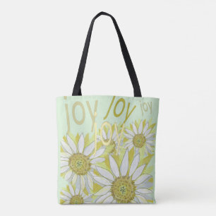 Feel the Natural Joy Celebrate Flowers Tote Bag