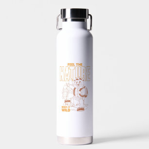 Feel The Nature – Vintage Cat Camper Water Bottle