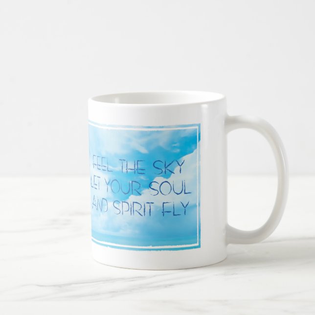 Feel the sky mug (Right)